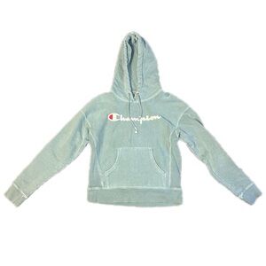 Green Champion hoodie small